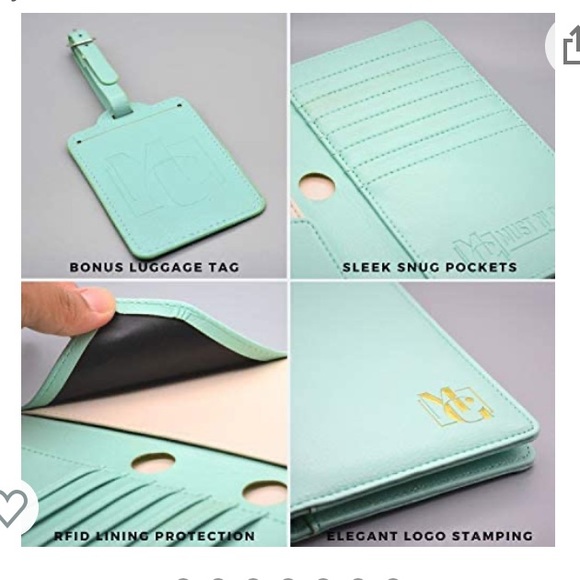 NEW, must n’ go passport wallet and luggage 🧳 tag - Picture 4 of 7